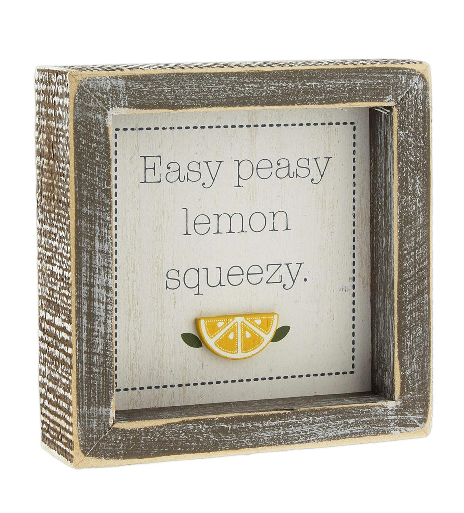 Easy Peasy Lemon Squeezy Box Sign