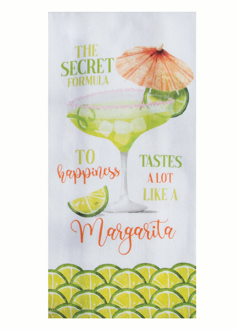 Summer Sippin' Dual Purpose Terry Kitchen Towel