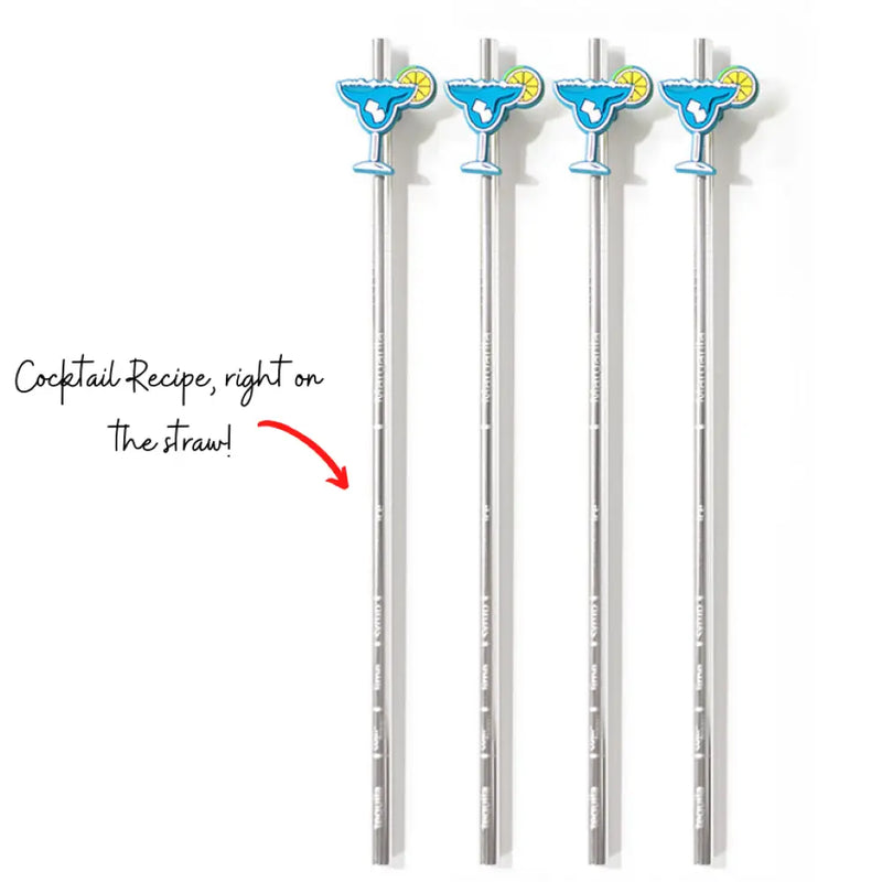 Margarita Cocktail Recipe Straws