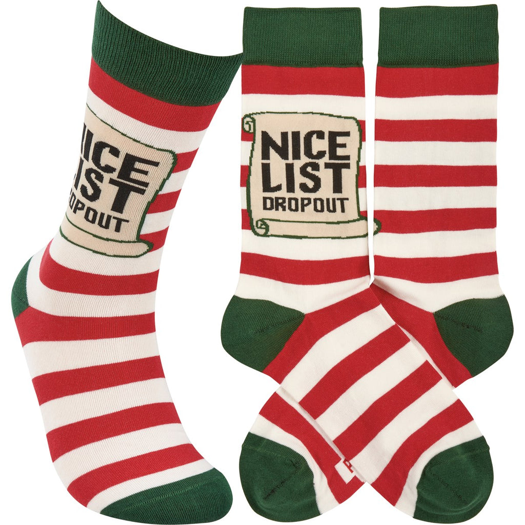 Nice List Drop Out Socks