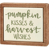 Mini Box Sign - Pumpkin Kisses
