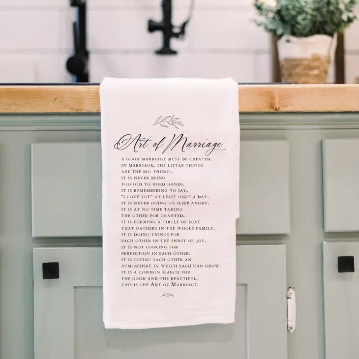 Art of Marriage Tea Towel