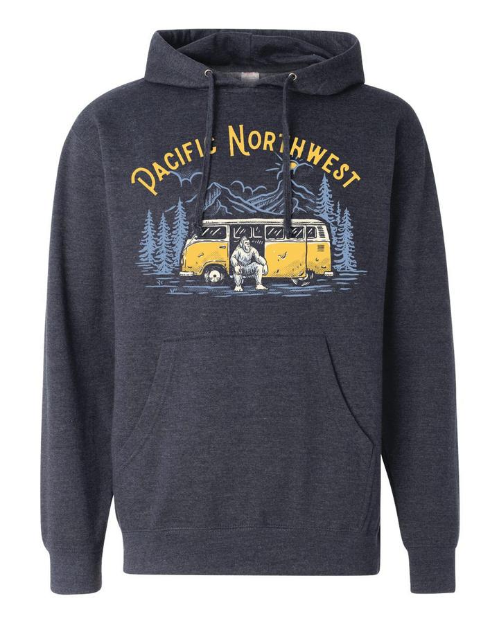 Apparel Pacific Northwest Hoodie Bigfoot In Van Pacific Northwest