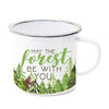 May the Forest be with You Bigfoot Enamel Mug