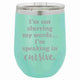 Wine Tumbler - Speaking in Cursive