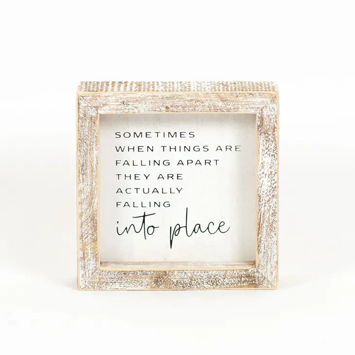 Falling Apart Sign Framed Box Sign - Things Falling Apart – Simply Northwest