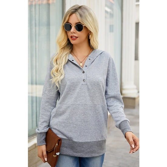 Gray Hooded Sweatshirt