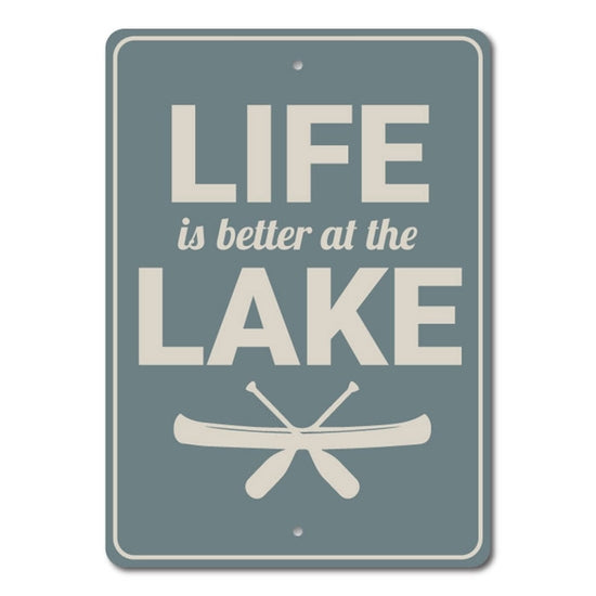 Lake Canoe Sign