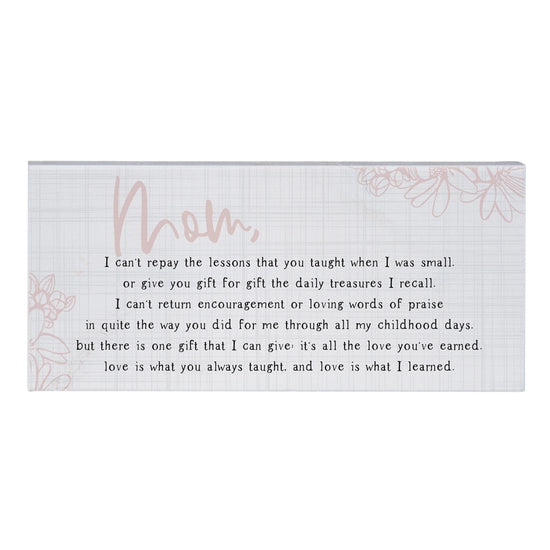 Mom I Can't Repay Sign