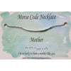 Morse Code Necklace in Gift Box