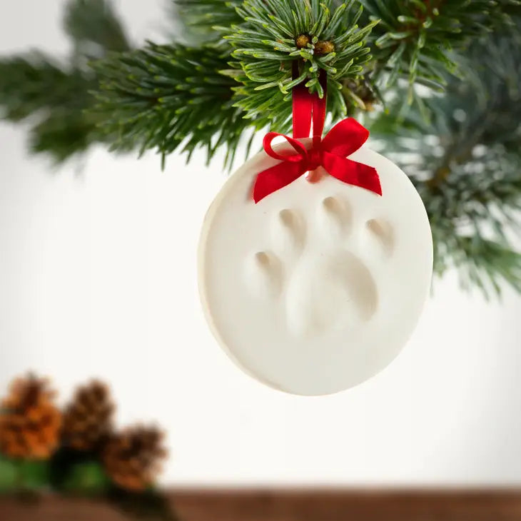 Pet Paw Print Keepsake Ornament