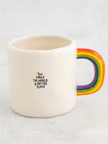 Rainbow Mug - You Make World Better Place