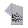 River is my Happy Place Tea Towel