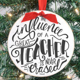 Influence of a Teacher Large Ornament