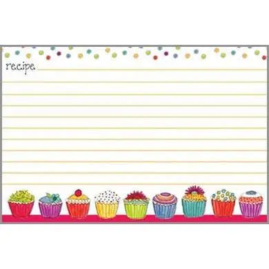 Recipe Cards - Colorful Cupcakes