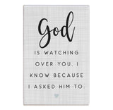 God Watching You Small Block Sign