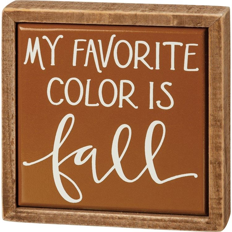 Mini Box Sign - Favorite Color Fall