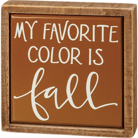 Enjoy Fall Mini Block Sign