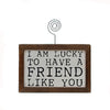 Lucky to Have a Friend Like You Photo Block