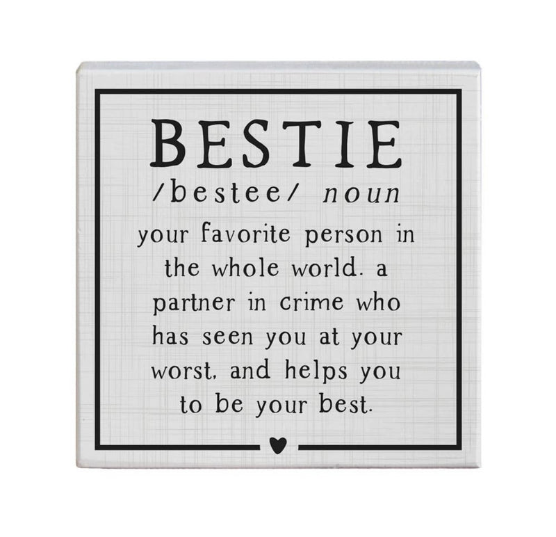 Bestie Square Sign