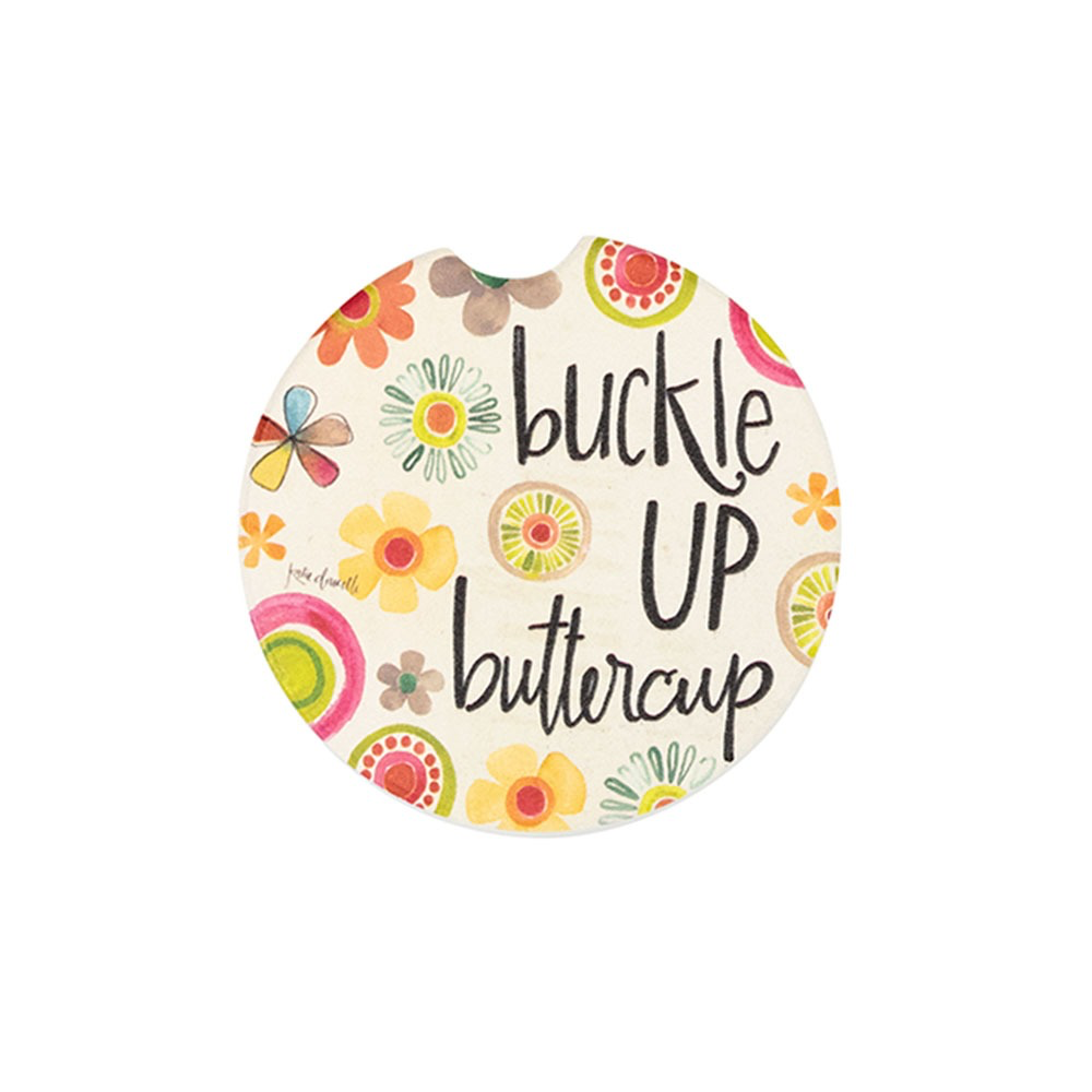 Buckle Up Buttercup Coaster