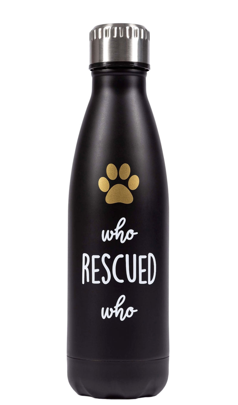 Who Rescued Who Water Bottle