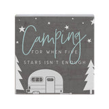 Camping Five Stars Block Sign