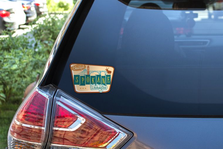 Spokane Sticker Retro Spokane Sticker – Simply Northwest