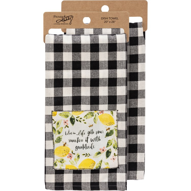 Lemon Kitchen Towel - Sweeten it with Gratitude