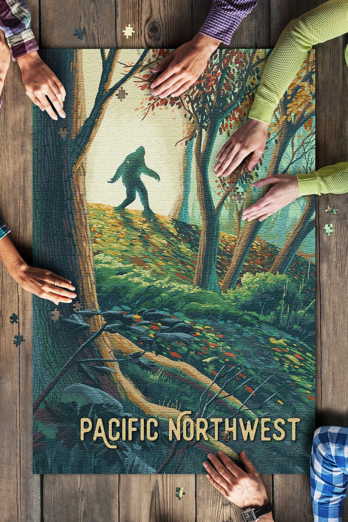 Bigfoot Wanderer Pacific Northwest Puzzle
