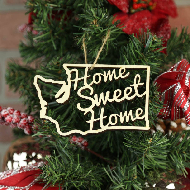 Washington Wooden Home Sweet Home Ornament