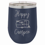 Happy Camper Wine Tumbler