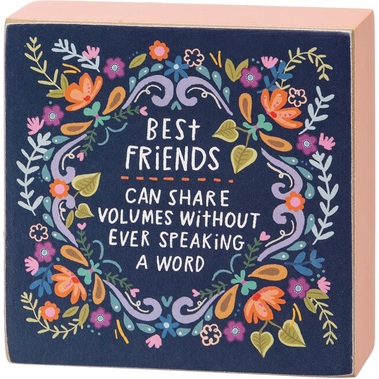 Friends Block Sign Best Friends Mini Block Sign – Simply Northwest