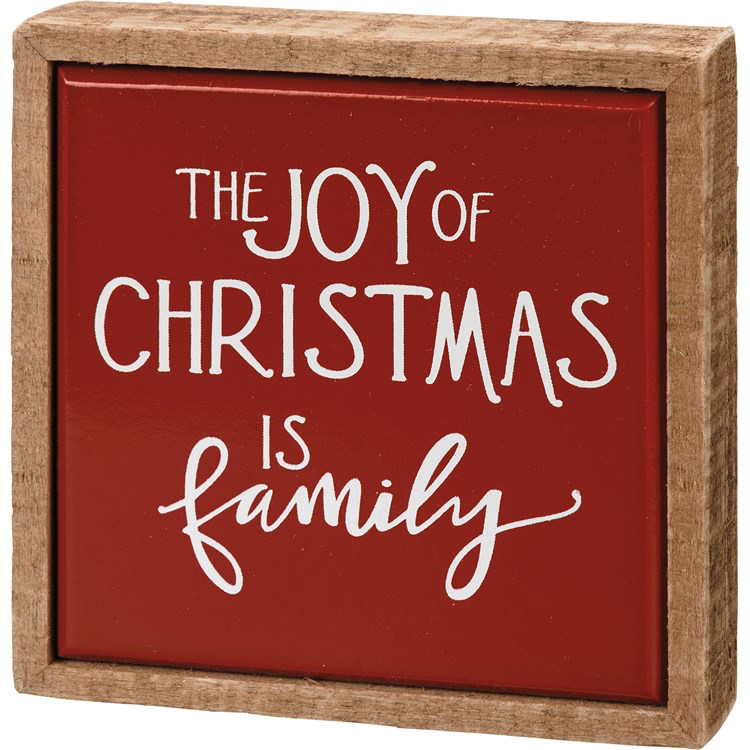 Mini Box Sign - Joy of Christmas