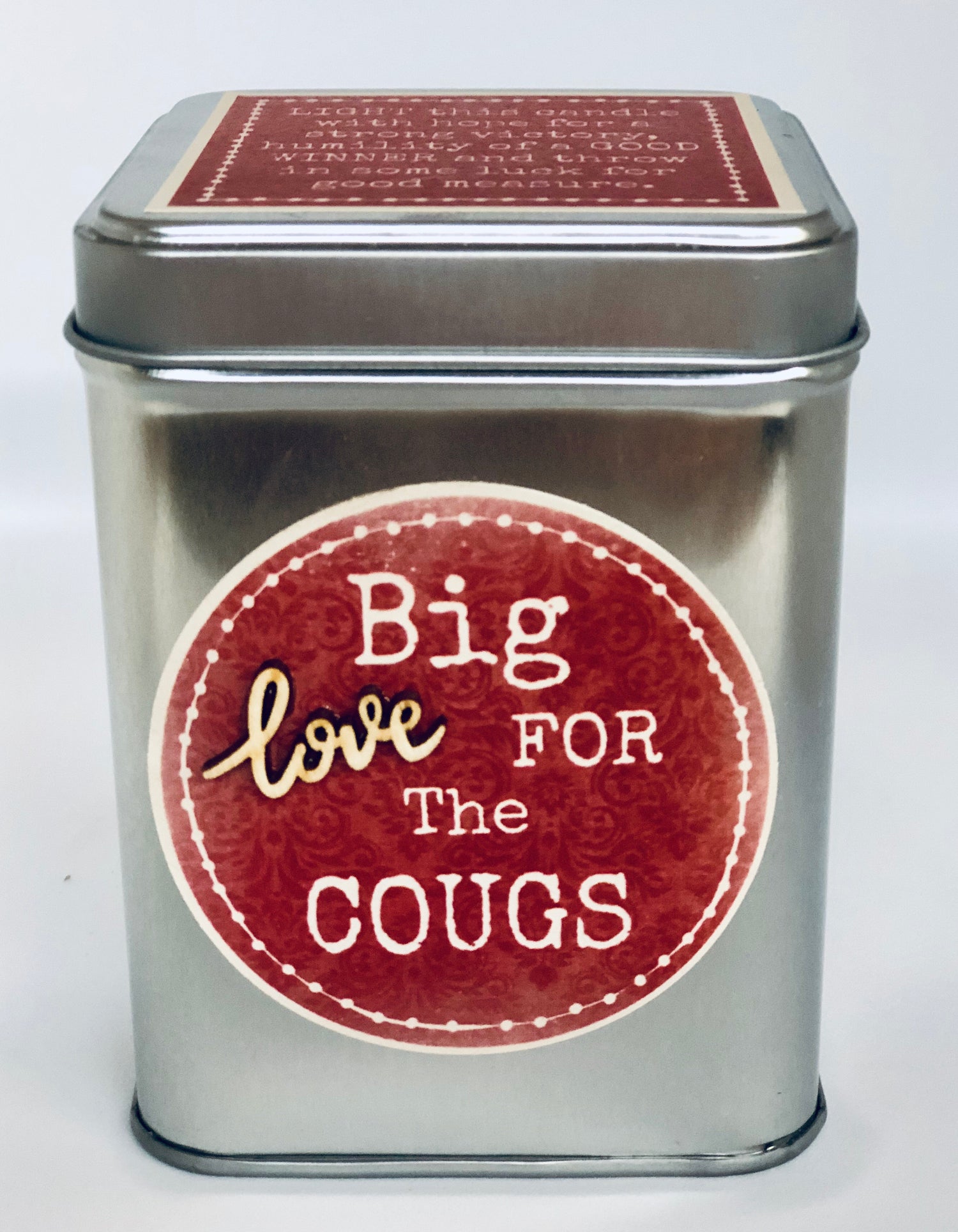 WSU Fan Can Candle