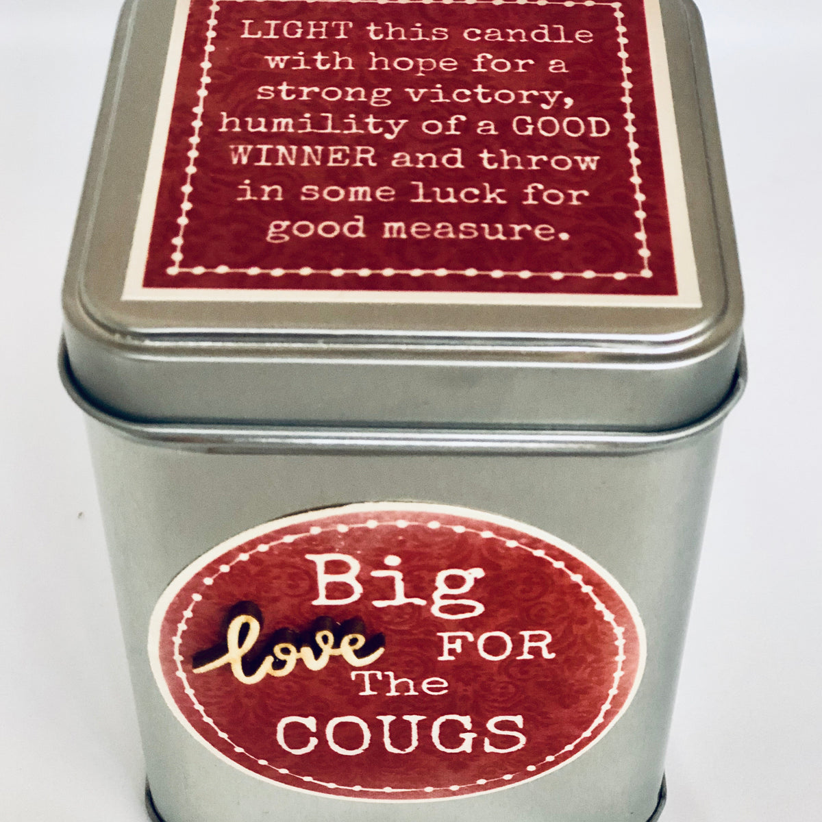 WSU Fan Can Candle
